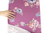 Purple Floral Knit Jersey Fabric by the yard